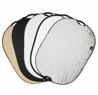 Quadralite Collapsible Reflector w/Grip 5in1 90x120cm