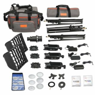 Godox S30-D 3-Light Focusing Spotlight Kit for Photography Lighting